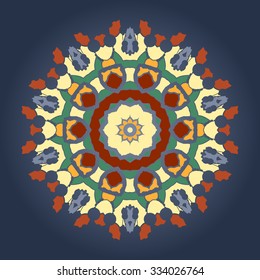 Ornament beautiful  invitation card cover  with mandala. Geometric circle element made in vector. Perfect  cards for any kind of design, kaleidoscope,  medallion, yoga, india, arabic sign,yantra,karma