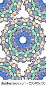 Ornament beautiful pattern with mandala. Geometric circle element made in vector. Perfect cards for any other kind of design, websites, birthday and other holiday. Medallion, yoga, india, arabic