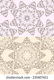 Ornament beautiful pattern with mandala. Geometric circle element made in vector. Perfect cards for any other kind of design, websites, birthday and other holiday. Medallion, yoga, india, arabic