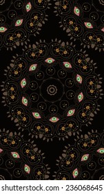 Ornament beautiful pattern with mandala. Geometric circle element made in vector. Perfect cards for any other kind of design, websites, birthday and other holiday. Kaleidoscope,yoga, india, arabic