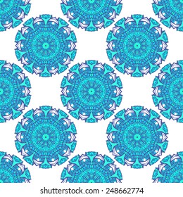 Ornament beautiful pattern with mandala. Geometric circle element made in vector. Perfect cards for any other kind of design, websites, birthday and other holiday. Kaleidoscope,yoga, india, arabic