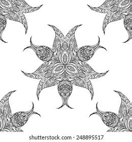 Ornament beautiful pattern with mandala. Geometric circle element made in vector. Perfect cards for any other kind of design, websites, birthday and other holiday. Kaleidoscope,yoga, india, arabic