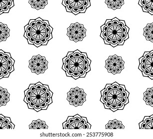 Ornament beautiful pattern with mandala. Geometric circle element made in vector. Perfect cards for any other kind of design, websites, birthday and other holiday. Kaleidoscope,yoga, india, arabic