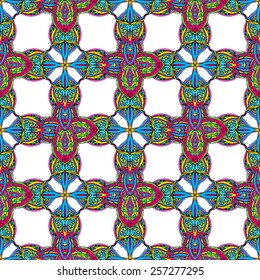 Ornament beautiful pattern with mandala. Geometric circle element made in vector. Perfect cards for any other kind of design, websites, birthday and other holiday. Kaleidoscope,yoga, india, arabic