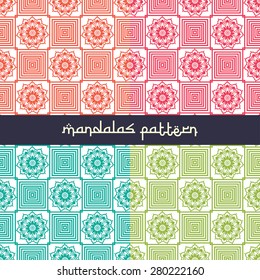 Ornament beautiful pattern with mandala set. Geometric circle element made in vector. Perfect cards for any other kind of design, websites, birthday and other holiday. Kaleidoscope,yoga, india, arabic