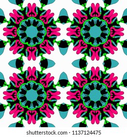 Ornament beautiful pattern with mandala vector illustration
