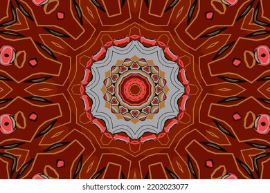 Ornament beautiful seamless pattern with mandala illustration