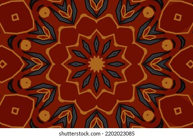 Ornament beautiful seamless pattern with mandala illustration