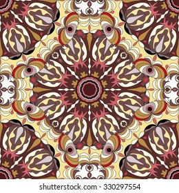 Ornament beautiful seamless pattern with mandala. beautiful background 