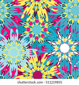 Ornament beautiful seamless pattern with mandala. vector illustration