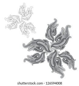 Ornament Black and Gray