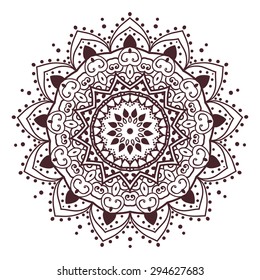 Ornament black white card with mandala. Geometric circle element made in vector. Perfect cards for any other kind of design, birthday and other holiday, kaleidoscope, medallion, yoga, india, arabic.