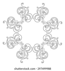 Ornament black white card with mandala. Geometric circle element made in vector. Perfect  cards for any other kind of design, birthday and other holiday, kaleidoscope,  medallion, yoga, india, arabic