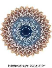 Ornamento con núcleo de diseño azul