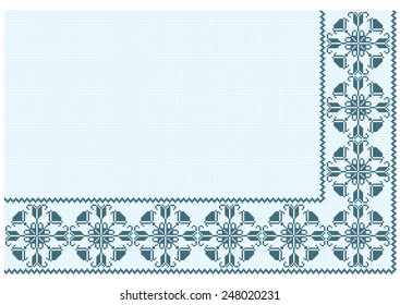 ornament blue pixel