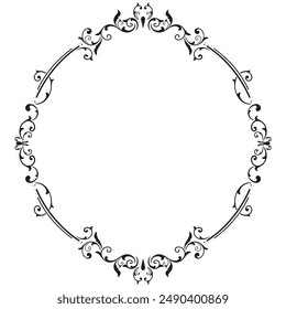 Ornament Border Floral Wedding Vintage