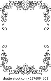 Ornament Border Frame Simple Vintage
