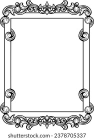 Ornament Border Frame Vintage Simple