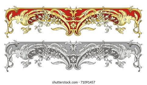 Ornament border vector