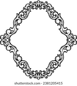 Ornament Border Wedding Simple Frame
