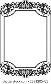 Ornament Border Wedding Simple Frame