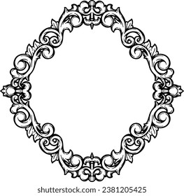 Ornament Border Wedding Simple Frame