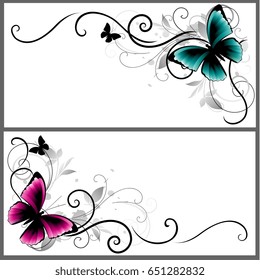 Ornament with butterfly