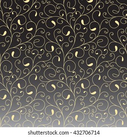 Ornament can be used as wallpaper. Texture for Valentine's Day, wedding, scrapbook, surface textures, gift wrapping paper. Vector illustration.
