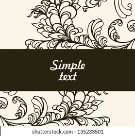 ornament card lacy background