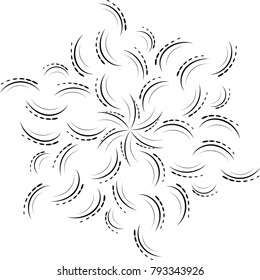 Ornament card with mandala. Geometric circle element made in vector. Perfect cards for any other kind of design, birthday and other holiday, kaleidoscope, medallion, yoga, india, arabic