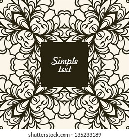 ornament card seamless lacy pattern