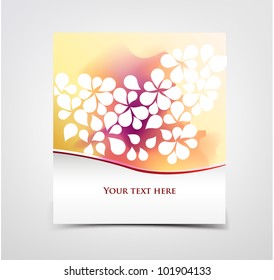 Ornament card, vector illustration