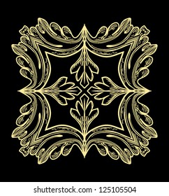 Ornament card, vintage, pattern