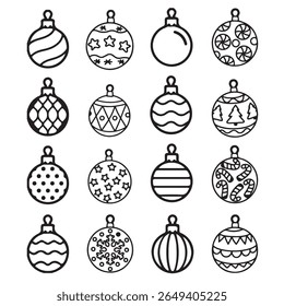 Ornament Christmas silhouette vector design  
