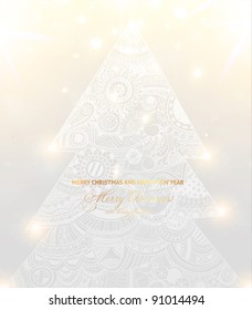 Ornament Christmas tree background