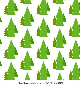 Ornament of Christmas trees, vector illustration