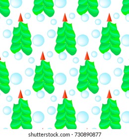 ornament with christmas trees, vector illustration