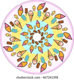 Ornament in the circle