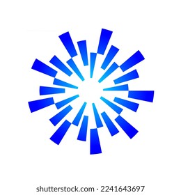 Ornament circle bars blocks gradient