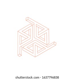 Ornament circle hexagon design template