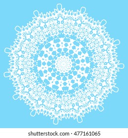 Ornament in the circle. Lace