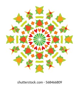 Ornament Circle Sun Flower