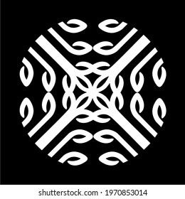 Ornament Circle-Shaped Mandala. Decoration for Interior, Exterior, Carpet, Textile, Garment, Cloth, Silk, Tile, Plastic, Paper, Wrapping, Wallpaper, Pillow, Sofa, Background, Ect. Vector Illustration