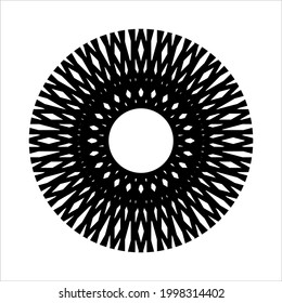 Ornament Circle-Shaped Mandala. Decoration for Interior, Exterior, Carpet, Textile, Garment, Cloth, Silk, Tile, Plastic, Paper, Wrapping, Wallpaper, Pillow, Sofa, Background, Ect. Vector Illustration