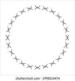 Ornament Circle-Shaped Mandala. Decoration for Interior, Exterior, Carpet, Textile, Garment, Cloth, Silk, Tile, Plastic, Paper, Wrapping, Wallpaper, Pillow, Sofa, Background, Ect. Vector Illustration