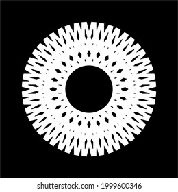 Ornament Circle-Shaped Mandala. Decoration for Interior, Exterior, Carpet, Textile, Garment, Cloth, Silk, Tile, Plastic, Paper, Wrapping, Wallpaper, Pillow, Sofa, Background, Ect. Vector Illustration