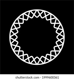 Ornament Circle-Shaped Mandala. Decoration for Interior, Exterior, Carpet, Textile, Garment, Cloth, Silk, Tile, Plastic, Paper, Wrapping, Wallpaper, Pillow, Sofa, Background, Ect. Vector Illustration