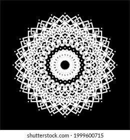 Ornament Circle-Shaped Mandala. Decoration for Interior, Exterior, Carpet, Textile, Garment, Cloth, Silk, Tile, Plastic, Paper, Wrapping, Wallpaper, Pillow, Sofa, Background, Ect. Vector Illustration