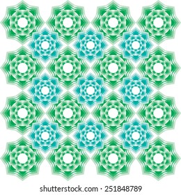 ornament from color polygons