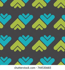 Ornament colorful pattern vector background tile design